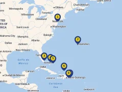 Mapa plavby