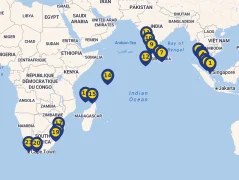 Mapa plavby